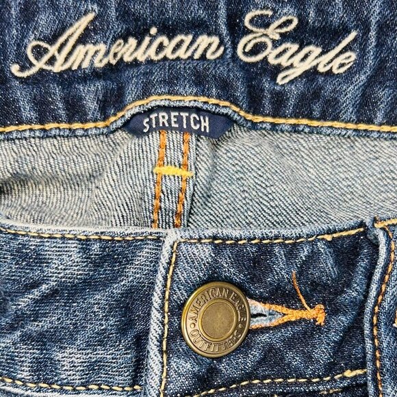 American Eagle Favorite Boyfriend 2 Stretch Low Rise Jeans Casual Festival - Picture 5 of 5